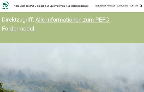 Vorschau von pefc.de, PEFC Deutschland e.V