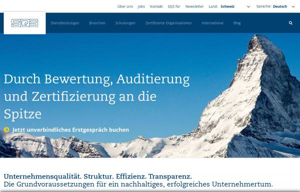 SQS Schweizerische Vereinigung für Qualitäts- und Management-Systeme