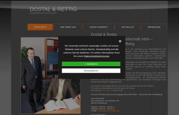 Vorschau von www.dostal-rettig.de, Dostal und Rettig - Wirtschaftsprüfer - Steuerberater