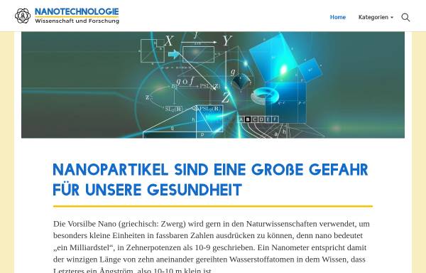Vorschau von cc-nanochem.de, Kompetenzzentrum Nanotechnologie
