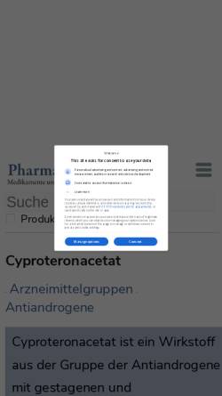 Vorschau der mobilen Webseite www.pharmawiki.ch, Cyproteronacetat