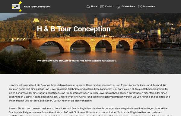 Vorschau von www.hb-tour-conception.de, H&B Tour Conception