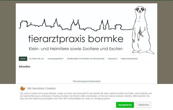 Vorschau von www.tierarztpraxis-bormke.de, Kleintierpraxis Bormke