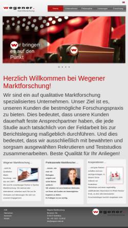 Vorschau der mobilen Webseite www.wegener-mafo.de, Wegener Marktforschung