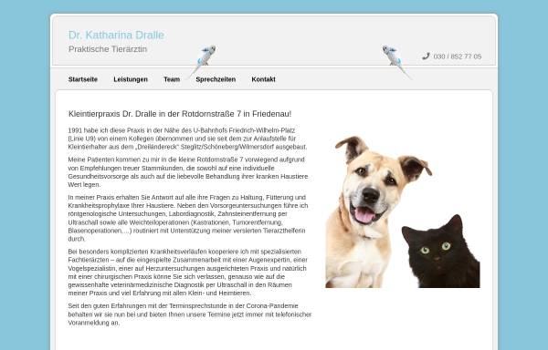 Vorschau von www.dr-dralle-berlin.de, Tierarztpraxis Dr. Dralle