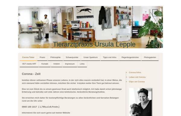 Vorschau von www.tier-geriatrie.de, Ursula A. Lepple