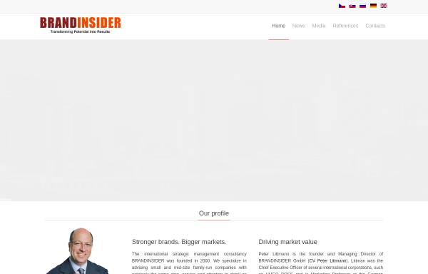 Vorschau von www.brandinsider.com, Brandinsider Strategic Brand Consulting GmbH