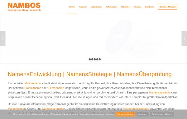 Vorschau von nambos.de, Nambos GmbH