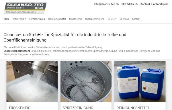 Vorschau von www.cleanso-tec.ch, Cleanso-Tec GmbH