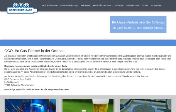 Vorschau von oco-gase.de, OCO Ortenauer Kohlensäure Abfüllbetrieb GmbH