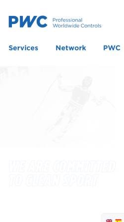Vorschau der mobilen Webseite www.pwc-dopingkontrolle.de, PWC GmbH