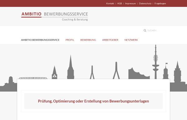 Vorschau von www.ambitio-bewerbungsservice.de, Ambitio Bewerbungsservice - Sabine Neumaier