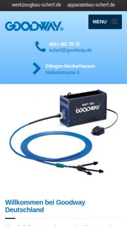 Vorschau der mobilen Webseite goodway.de, Goodway GmbH