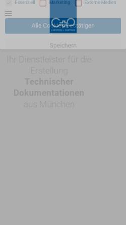 Vorschau der mobilen Webseite www.carstens-techdok.de, Carstens+Partner GmbH