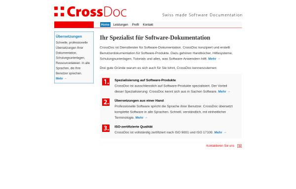 Vorschau von www.crossdoc.ch, CrossDoc GmbH