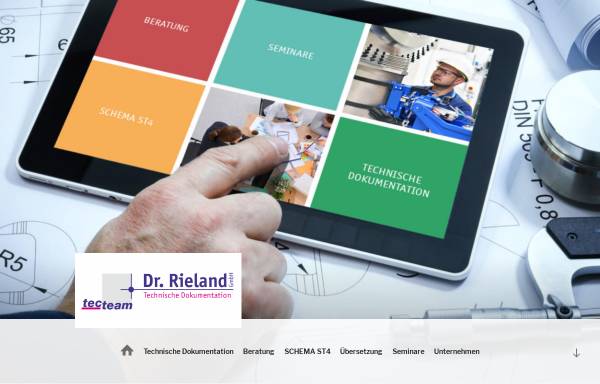 Vorschau von www.dr-rieland-td.de, Dr. Rieland Technische Dokumentation GmbH