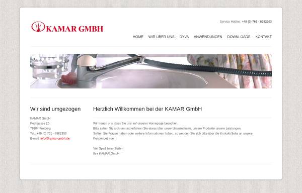 Vorschau von www.kamar-gmbh.de, Kamar GmbH