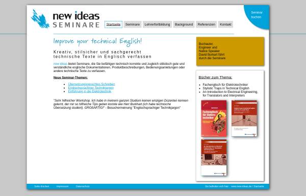 Vorschau von www.new-ideas.de, Technische Texte David Burkhart