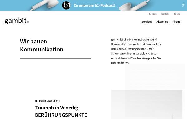 Vorschau von www.gambit-do.de, Gambit Marketing & Communication GmbH