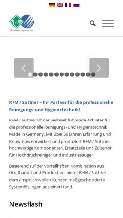 Vorschau der mobilen Webseite www.rm-suttner.com, R+M de Wit GmbH