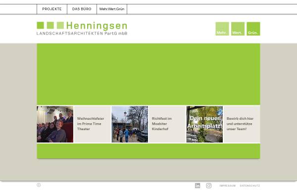 Vorschau von www.henningsen-berlin.de, Henningsen Landschaftsarchitekten BDLA