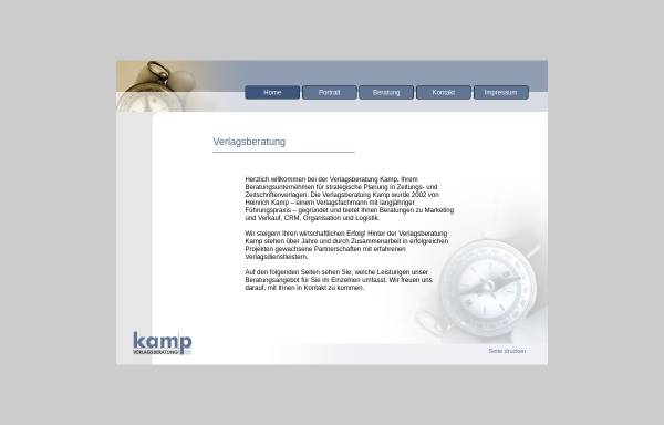Vorschau von www.vb-kamp.de, Verlagsberatung Kamp