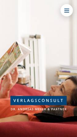 Vorschau der mobilen Webseite www.verlagsconsult.de, Verlagsconsult Dr. Andreas Meyer & Partner