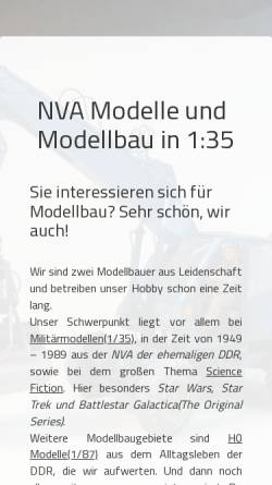 Vorschau der mobilen Webseite www.modell-art.de, Modell-Art