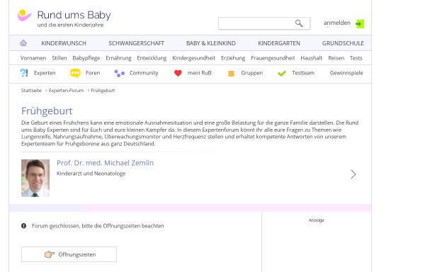Vorschau von www.rund-ums-baby.de, Rund-ums-Baby Forum Frühgeburt und Frühchen
