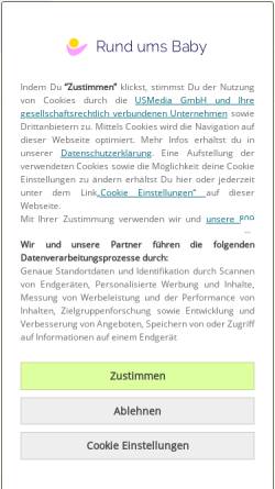 Vorschau der mobilen Webseite www.rund-ums-baby.de, Rund-ums-Baby Forum Frühgeburt und Frühchen
