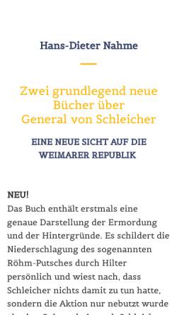 Vorschau der mobilen Webseite www.nahme.de, Die deutsche Geschichte im 20. Jahrhundert