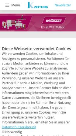 Vorschau der mobilen Webseite www.k-zeitung.de, K-Zeitung