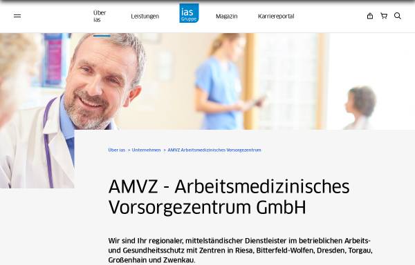Vorschau von www.ias-gruppe.de, AMVZ GmbH