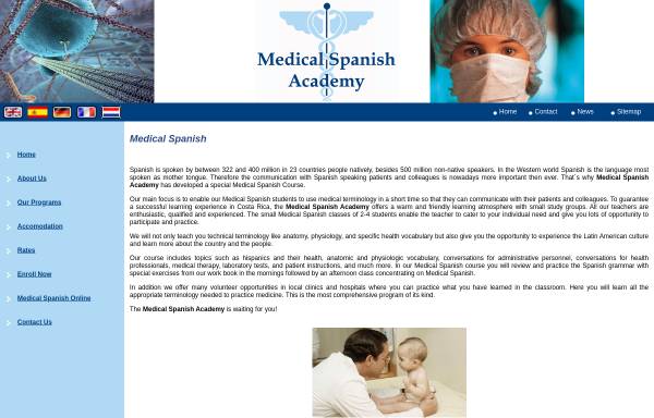 Vorschau von www.medicalspanishacademy.com, Academy for Medical Spanish
