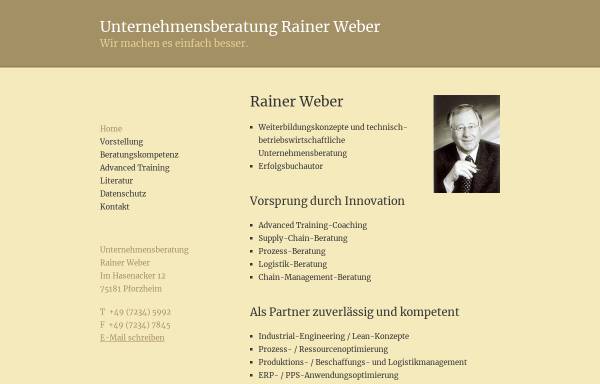 Unternehmensberatung Rainer Weber