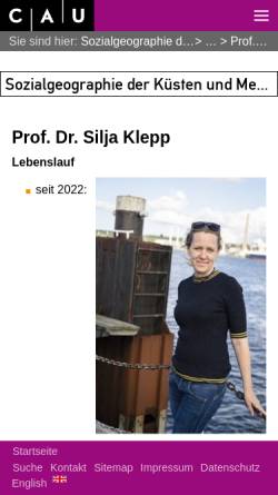 Vorschau der mobilen Webseite www.siljaklepp.de, Klepp, Silja