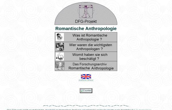 Vorschau von www.uni-saarland.de, Romantische Anthropologie