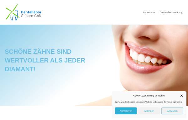Vorschau von www.dentallabor-gifhorn.de, Dental-Labor A. Schmidt, Inh. Anneli Schmidt