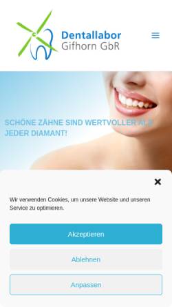 Vorschau der mobilen Webseite www.dentallabor-gifhorn.de, Dental-Labor A. Schmidt, Inh. Anneli Schmidt
