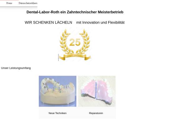 Vorschau von www.dentallabor-roth.de, Dentallabor Roth