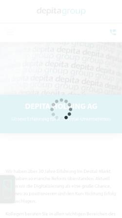 Vorschau der mobilen Webseite www.depita.de, Depita Holding AG