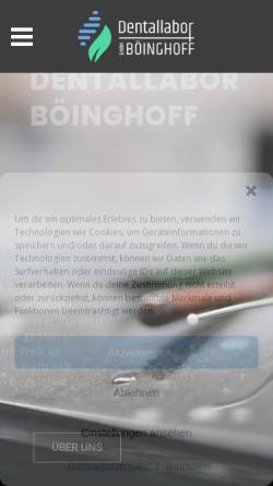 Vorschau der mobilen Webseite dentallabor-boeinghoff.de, H. Böinghoff Dentallabor GmbH