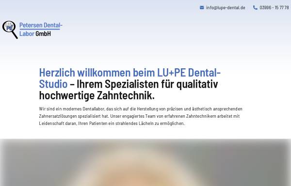 Vorschau von www.lupe-dental.de, LU+PE Dental-Studio GmbH