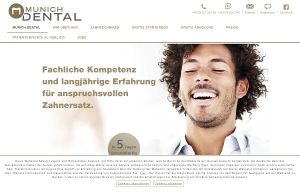 Vorschau von www.munichdental.de, Munich Dental - Metallkeramisches Meisterlabor
