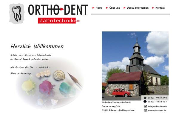 Vorschau von www.ortho-dent.de, Orthodent Zahntechnik GmbH