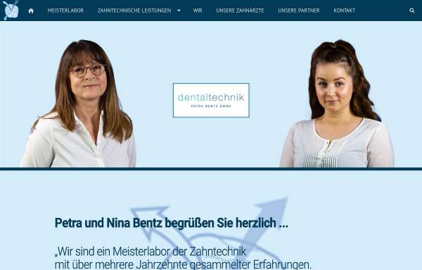 Vorschau von www.dentaltechnik-berlin.de, Petra Bentz GmbH