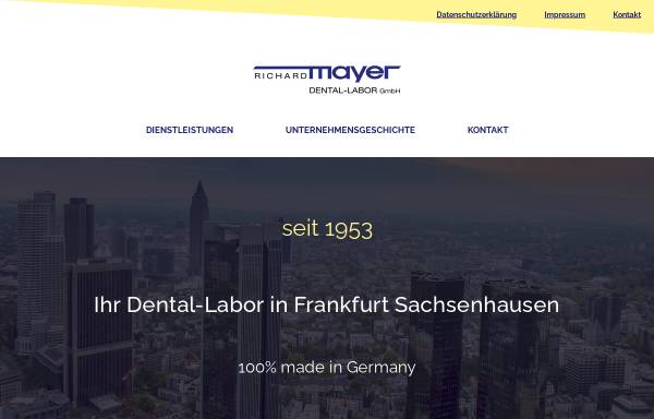 Vorschau von mayer-dentallabor.de, Richard Mayer Dental-Labor GmbH