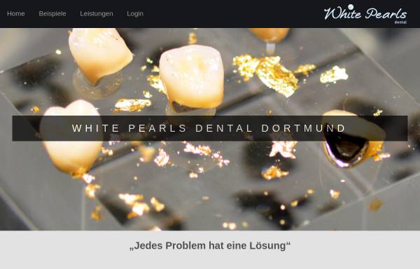 Vorschau von www.whitepearlsdental.de, White Pearls Dental GbR