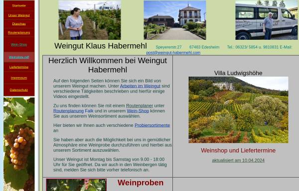 Vorschau von www.habermehl-wein.de, Weingut Habermehl