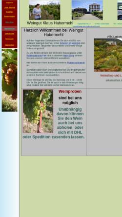 Vorschau der mobilen Webseite www.habermehl-wein.de, Weingut Habermehl